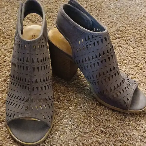 Indigo road dark Grey pedana block heel high heels size 8