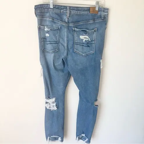 American Eagle Next Level Stretch Distressed Super Hi Rise Jean Jeggings!