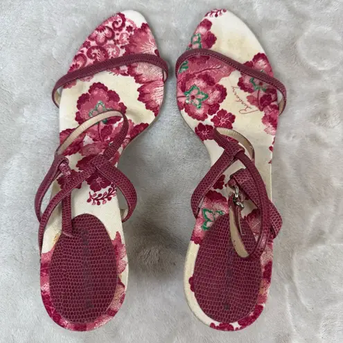 Burberry  Burgundy Floral Women Shoes SZ:7