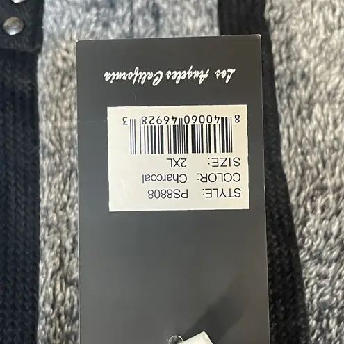 White Mark Cozy Collection Womens 2XL Jacket Gray Zip Hooded Sherpa Lounge NWT Size XXL