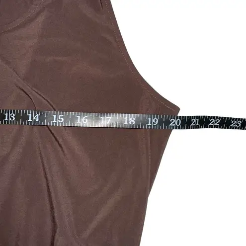Vuori NWOT Villa Chocolate Brown Sleeveless Utility Romper XL in Java