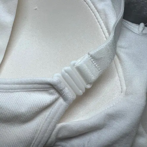 Auden Nursing Lightly Lined Seamless Bra Womens Medium White Adjustable Straps