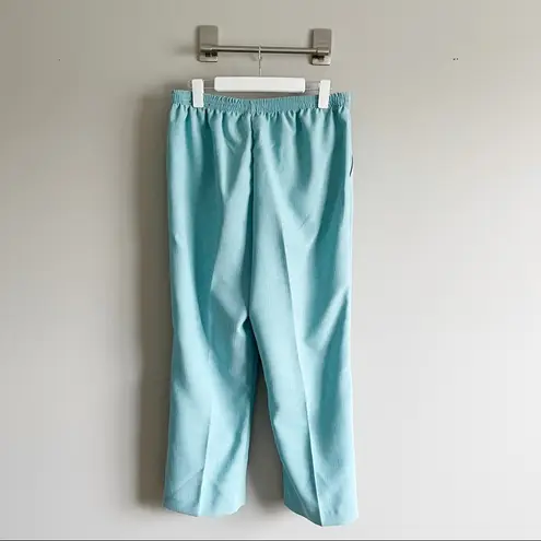 Alfred Dunner | Aqua Textured Pull-on Pants Sz 10