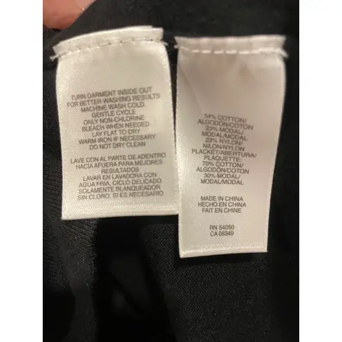 Black Cardigan Tank Top Set Knit Sleeveless Top Button Up Cardigan Black Size M