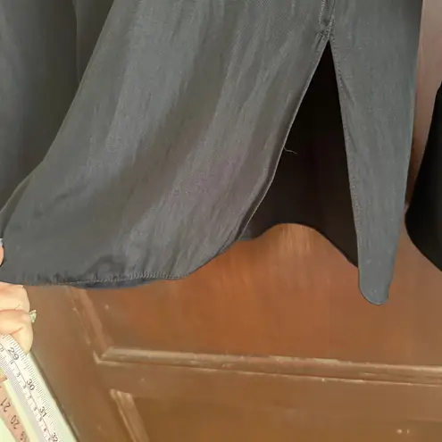 ALC Frank A.L.C. | Black Paulina Top Oversized Cuff Popover Shirt Blouse | Size 6 Boho