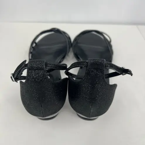 Easy Street Tarrah Dress Sandals in Black With Clear Heel Size 10M New