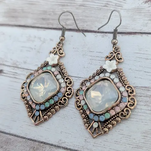 Vintage Dangle Earrings for Pierced Ears Extra Large Statement