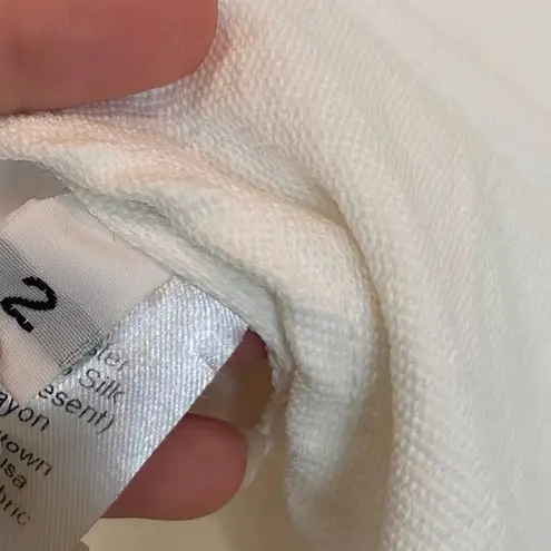 Rachel Comey black white front ribbon bow tie academia preppy minimalist top