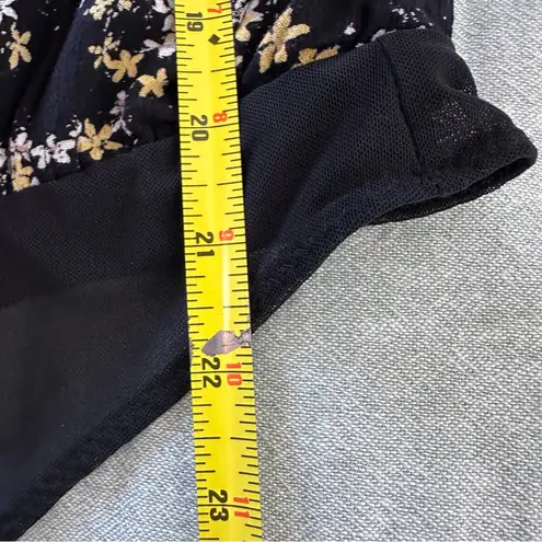 Free People  Intimately Dessa Floral Puff Sleeve Bodysuit Size XS