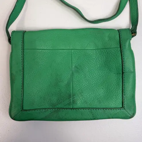 J.Crew  Kelly Green Tillary Leather 3-in-1 Crossbody Clutch Shoulder Bag Holiday