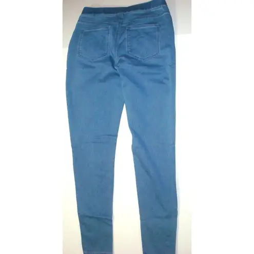 Isaac Mizrahi New Womens Live Divine Denim Pull On Jeans Blue Gold Snaps 6 Tall