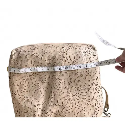 Vintage Errelleventidue Italian Leather Lazer Cut XL Handbag