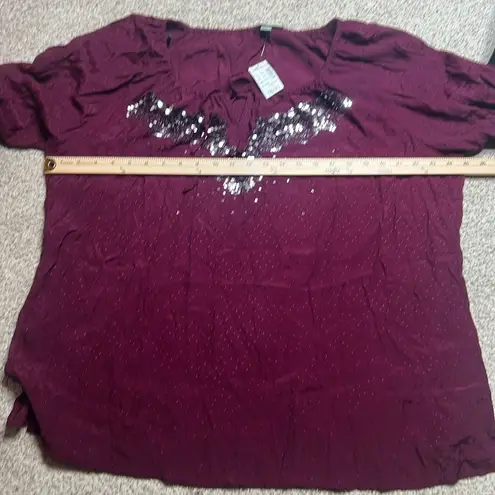 Dress Barn Burgundy blouse