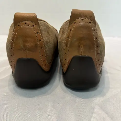 Merrell Plaza Bandeau Mary Jane Womens Size 7 Tan-Brown Leather Slip-On Shoes