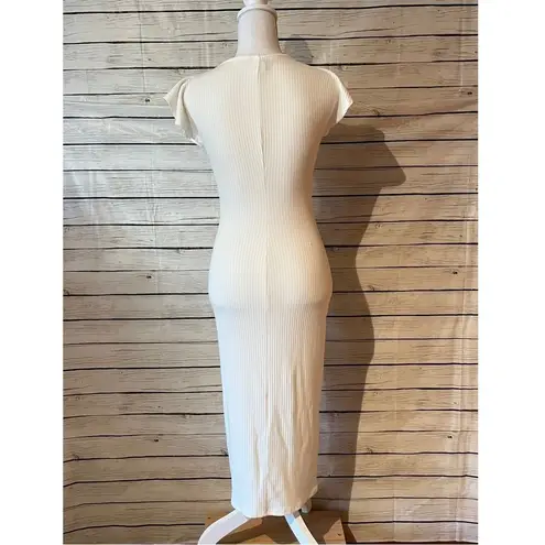 Rachel Pally Rib White Allegra Sheath Dress Size Small