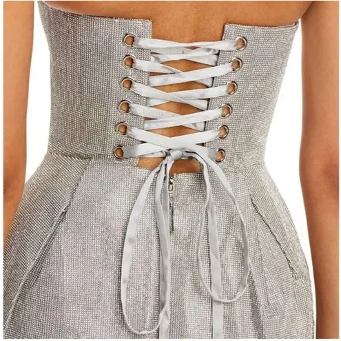 Bronx and Banco NWT Mariah Embellished Mini Cocktail Corset Dress- Diamond SZ 8L