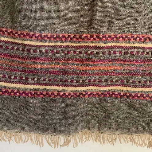 Vintage Sag Harbor Boho Fringe Hem Maxi Length Skirt Sz 12 Brown