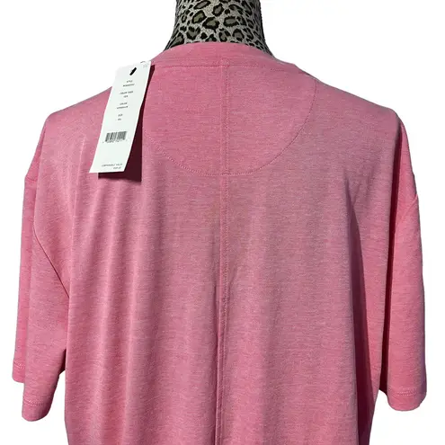 DKNY Geranium Pink Crew Neck Shirt Dress XXL NWT