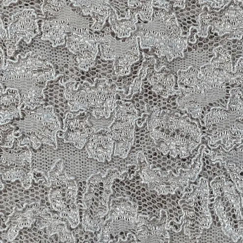 Vintage Lace Floral Sheer Top Off White Short Sleeve Fitted Romantic Small