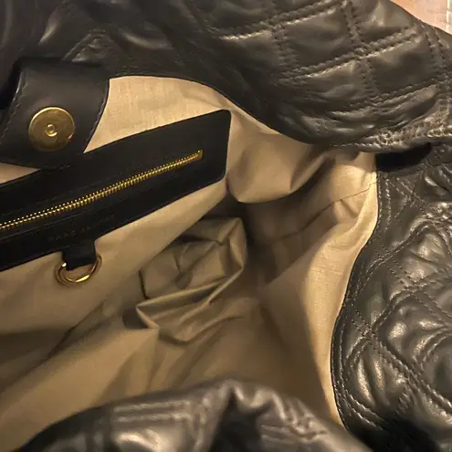 Marc Jacobs Like new large  black Quilted Leather Casey Tote Bag+ matching wallet