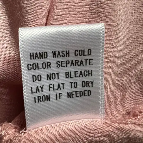 Button Front Midi Dress Womens 2X Smocked Fairy Cottagecore Soft Girl Romantic Pink