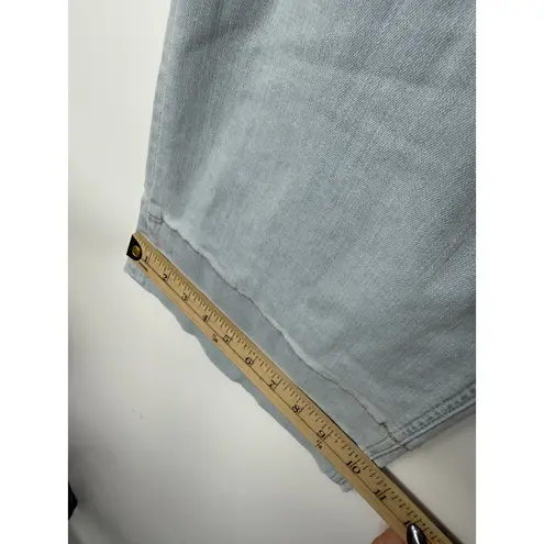 Mica Denim Light Wash Wide Leg Stretch Jeans High Rise Soft Stretchy 29 Blue