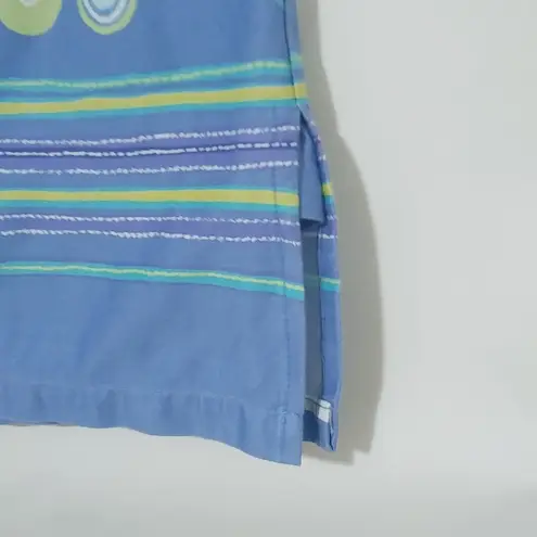 Holly Lane 8 Skort Cotton Tennis Golf Athletic in Blue Lime Green