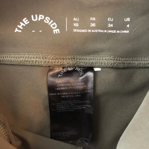 The Upside Womens Leggings Pockets Ankle Green US 4