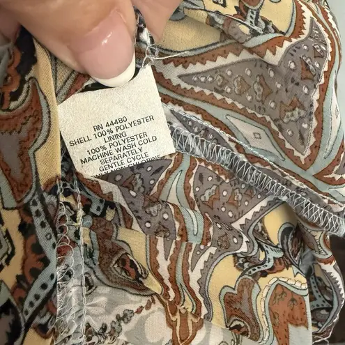 Fire Los Angeles VTG Dress Sz SMALL Boho Peasant Fairy Sheer Festival Y2K Flowy