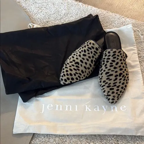 Jenni Kayne New pony hair mules in cheetah print