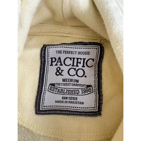 Pacific & Co. Unisex Graphic Hoodie White Medium Pullover Vintage Style