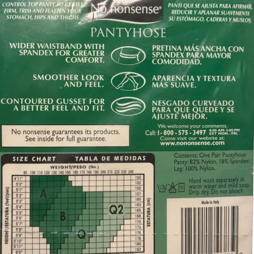 No Nonsense Brown Control Top Pantyhose Tan