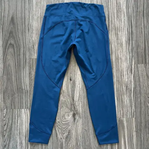 Arcteryx Sunara 7/8 Athletic Leggings Odyssea Blue Size Small Base Layer Hiking