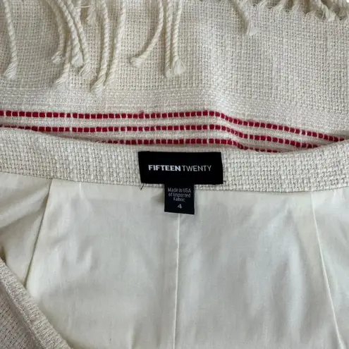 Fifteen Twenty Ivory Fringe Skirt Size 4