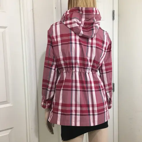 JACK Nicklaus Plaid Golf Hooded Raincoat