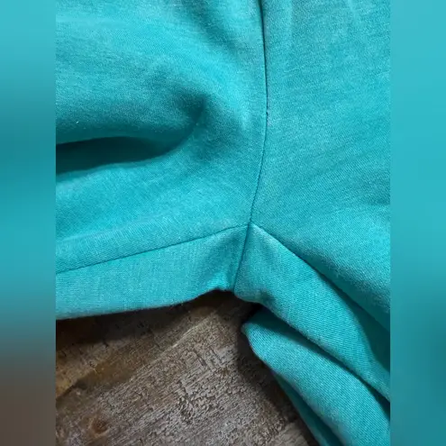 Zenana fleece lined acid wash emerald Joggers for Women Blue Size L