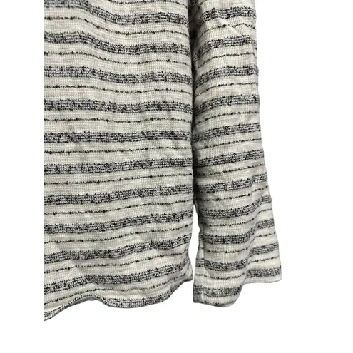 Treasure & Bond Treasure Bond Striped Hoodie Cowl Neck Long Sleeve Casual Top Women's Medium