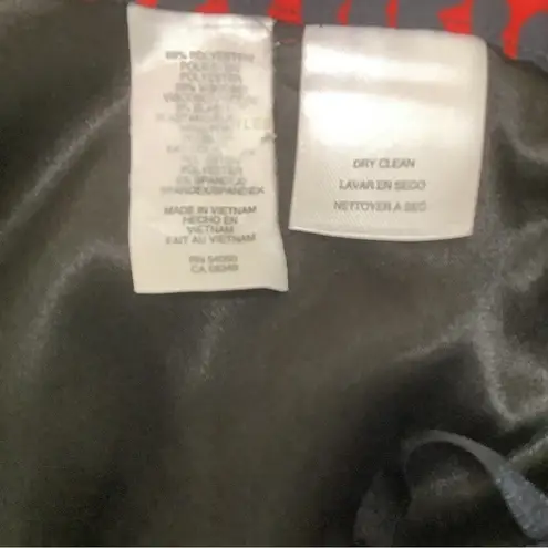 Rachel Back Zipper Roy Navy Pinstripe Skirt Size 8 New With Tags Blue