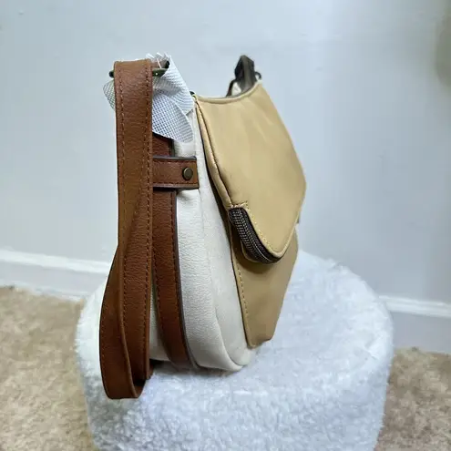 Time and Tru Dayana Essential Crossbody Bag with Adjustable Strap Beige Tan Brown