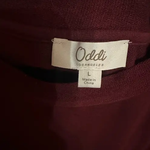Oddi Los Angeles | Women's Oversized Burgundy Top | Large