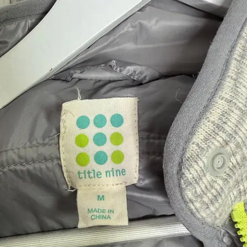 Title Nine Insulated Hybrid Full Zip Running Activewear Jacket W1853 Sz M