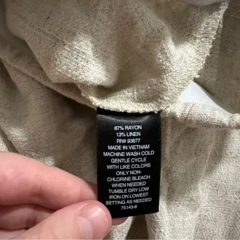 Worthington  Natural Beige High Rise Wide Leg Dress Pants Size 10 NEW‎