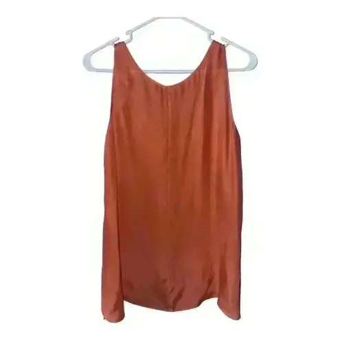 Vince  Coral Silky Sleeveless Blouse,‎ Small