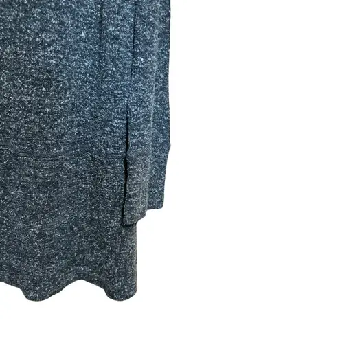 Flax Sweater Womens Petite Small Gray Print Cowl Neck Tunic Pullover Sweatshirt