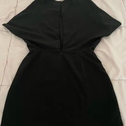 Anthropologie WREN  black cut out open back mini dress, size S party cocktail