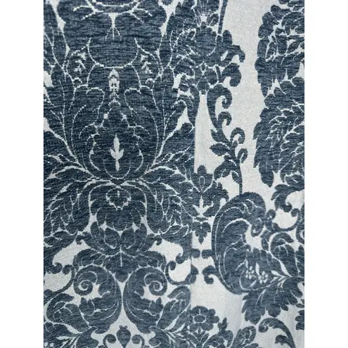 Soft Surroundings NEW Coat Womens XL Blue Damask Jacquard Topper Style 28X94