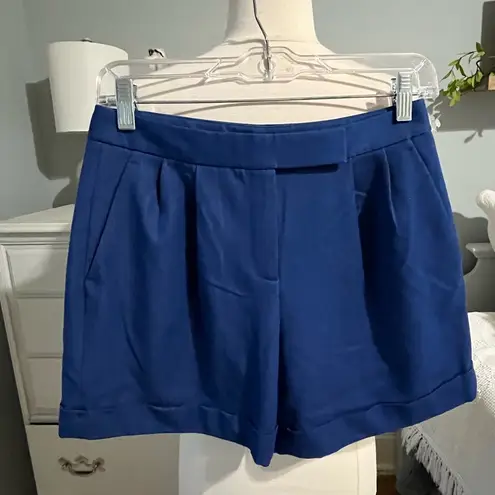 T Tahari  Royal Blue Dress Shorts Womens 2