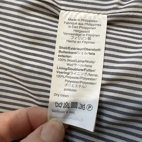 J Crew Wool Parke Blazer Purple Herringbone Moon British Cloth Preppy Career Size 8