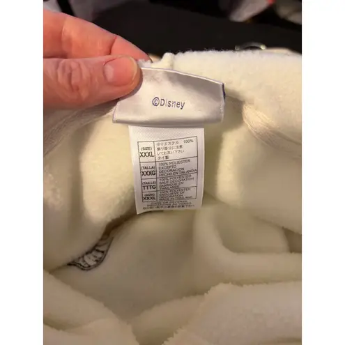 Disneyland Resort Fleece Hoodie Cream Color Winnie the Pooh Tigger Eeyore White Size undefined