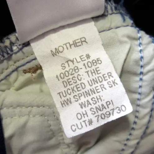 NWT Mother Tucked Under High Waist Spinner in Oh Snap! Relaxed Jeans 27